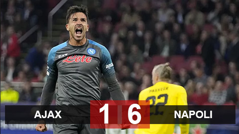 Kết quả Ajax vs Napoli: Ajax nhận trận thua lịch sử